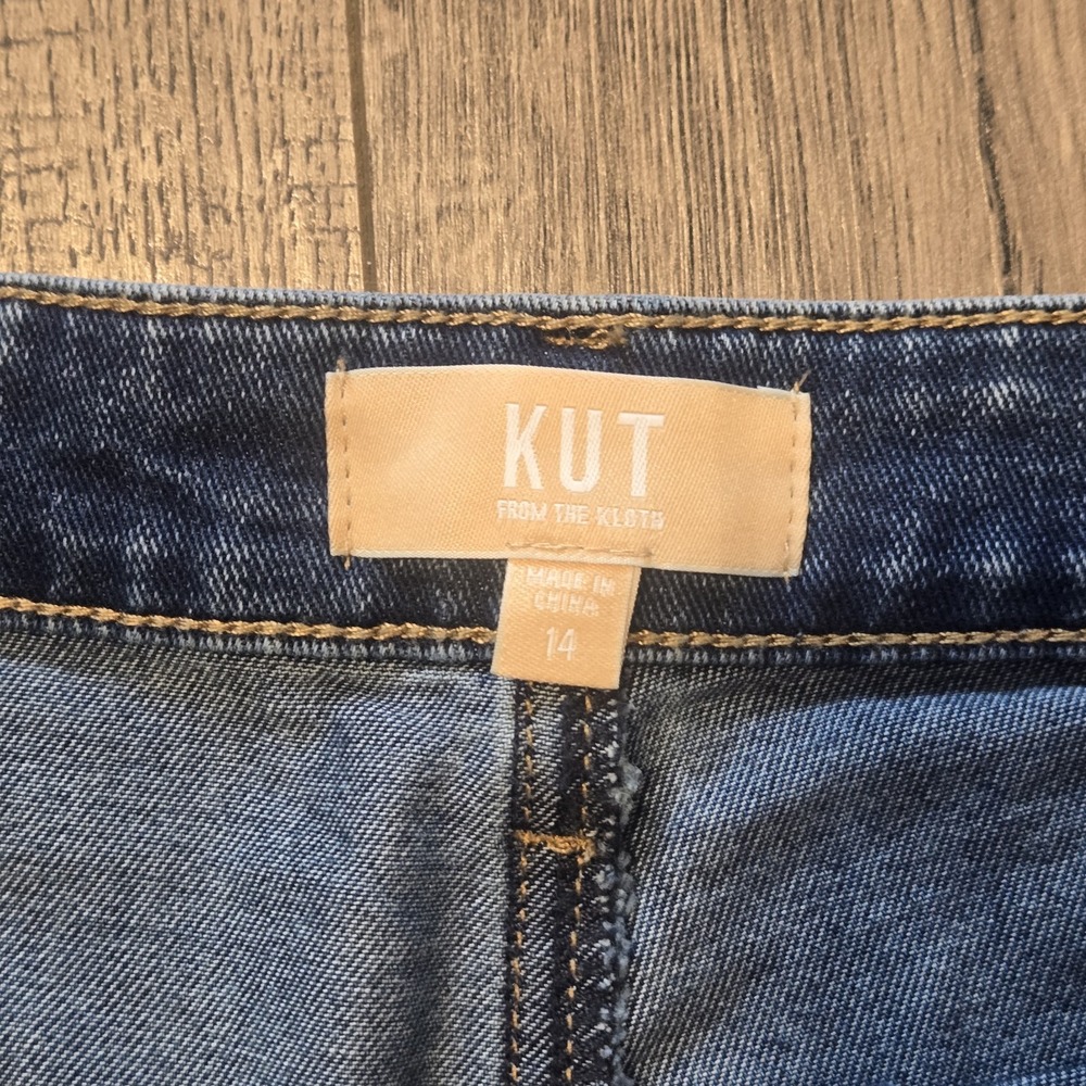 Kut from the Kloth Size 14 Women's Ashton High Rise Barrel Leg Jeans Medium Wash - Picture 3 of 7